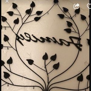 Family frame with candle holders at bottom